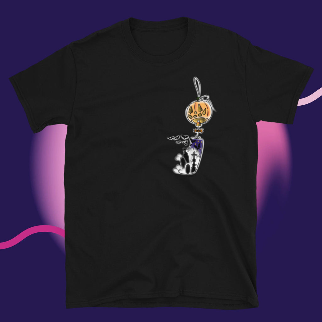 Haunted Windchime Left Side Short-Sleeve Unisex T-Shirt