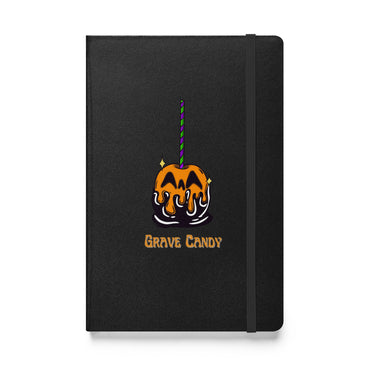 Black on Orange Candy Apple Hardcover bound notebook