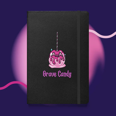 Pink on Pink Candy Apple Hardcover bound notebook