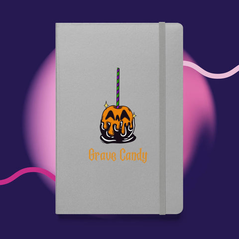 Black on Orange Candy Apple Hardcover bound notebook