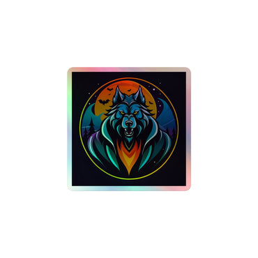 The Hairy Gentleman Werewolf Holographic sticker