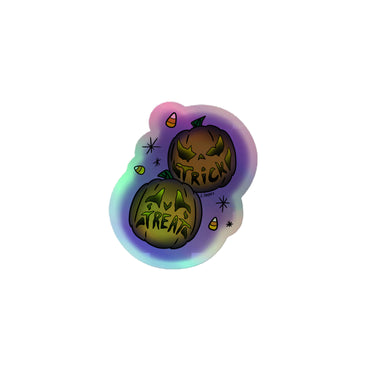 Trick r Treat Pumpkins Holographic sticker