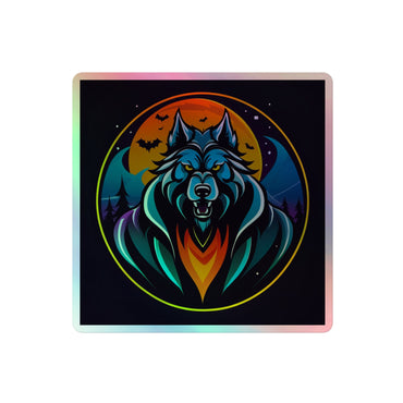 The Hairy Gentleman Werewolf Holographic sticker