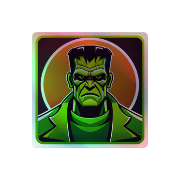 Big Green Man Frankenstein Holographic sticker