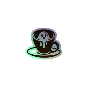 Cappuccino Ghost Holographic stickers