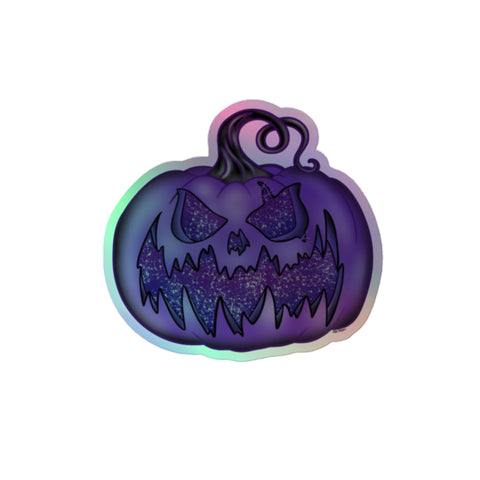 The Purple Stardust Pumpkin Holographic sticker