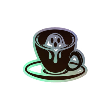 Cappuccino Ghost Holographic stickers