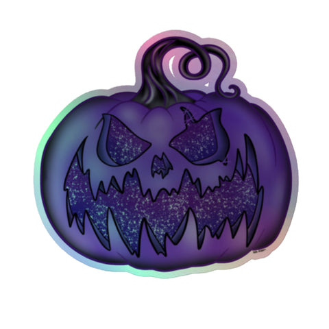 The Purple Stardust Pumpkin Holographic sticker