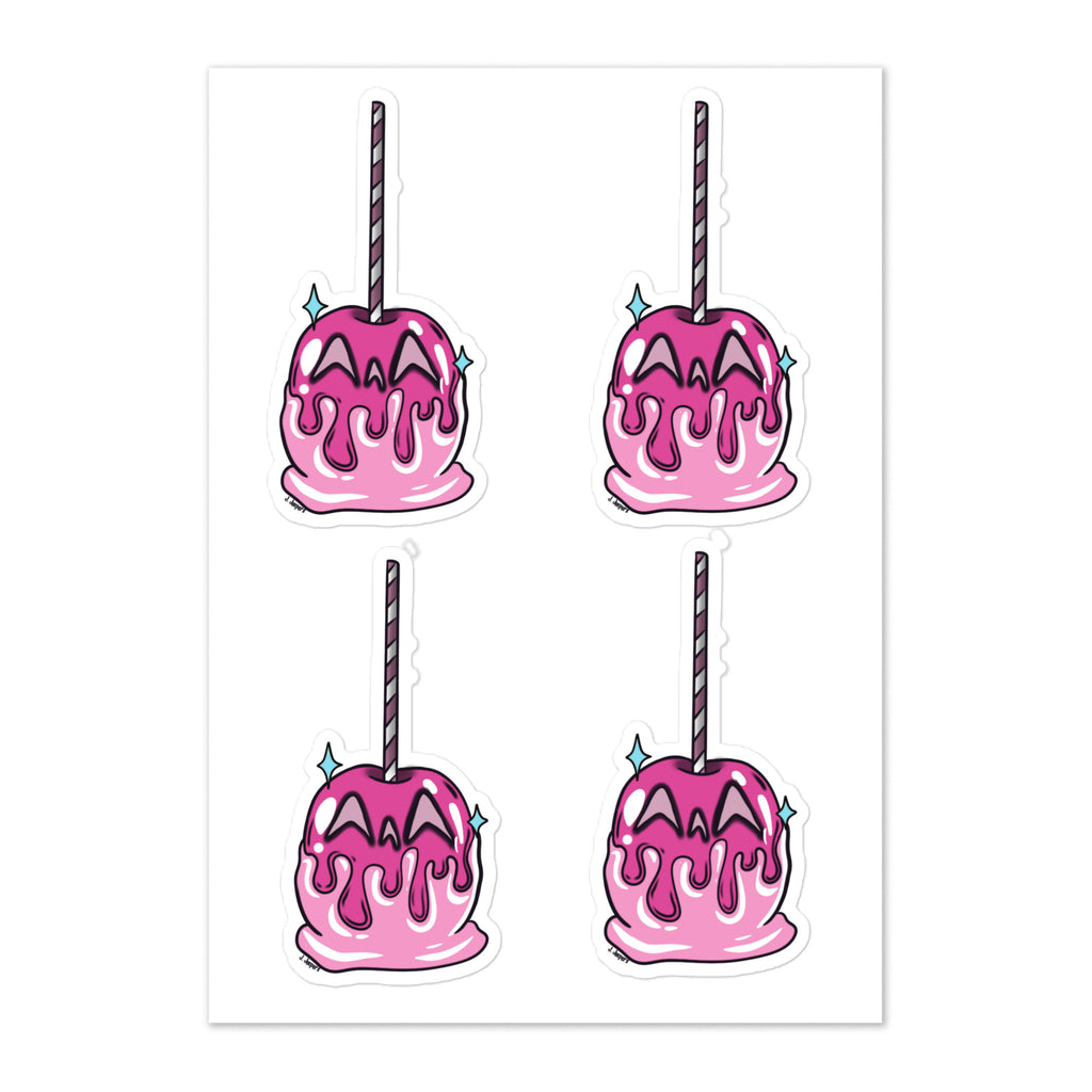 Pink on Pink Candy Apple Sticker sheet