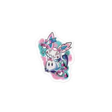 Pink Puppet Monster Bubble-free sticker