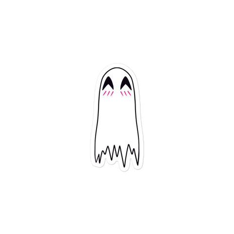 Blushing Ghost Bubble-free sticker