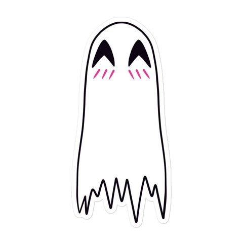 Blushing Ghost Bubble-free sticker