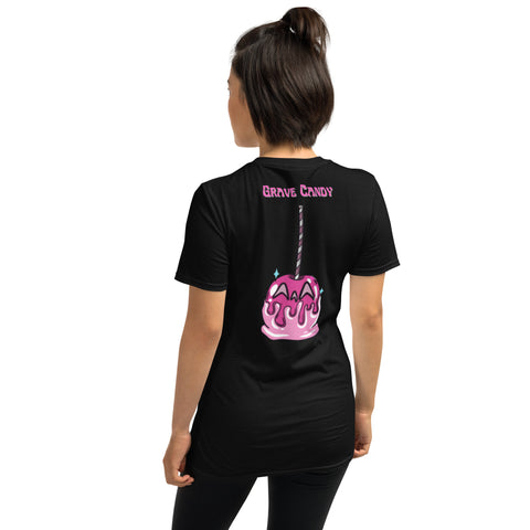 Pink Candy Apple Two-sided Short-Sleeve Unisex T-Shirt