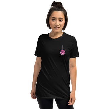 Pink Candy Apple Two-sided Short-Sleeve Unisex T-Shirt