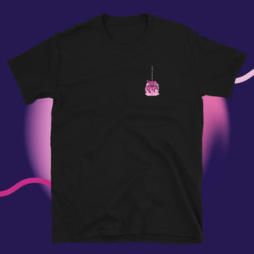 Pink Candy Apple Two-sided Short-Sleeve Unisex T-Shirt