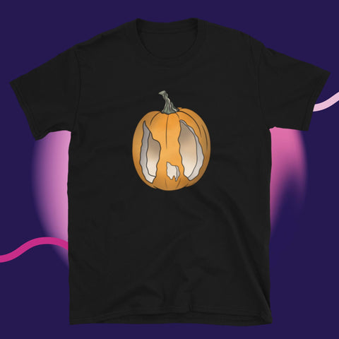 Chicken Art Pumpkin Short-Sleeve Unisex T-Shirt