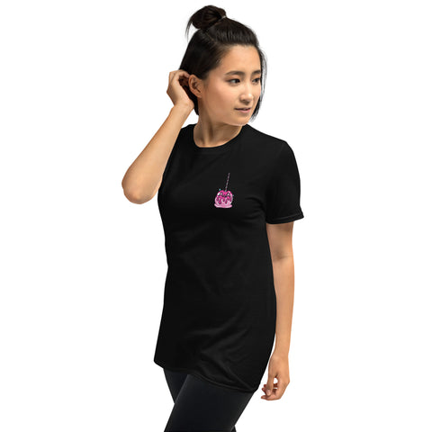 Pink Candy Apple Two-sided Short-Sleeve Unisex T-Shirt