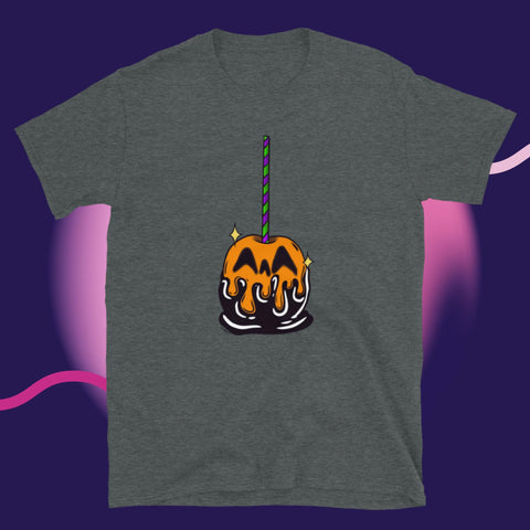 Black/Orange Candy Apple Short-Sleeve Unisex T-Shirt