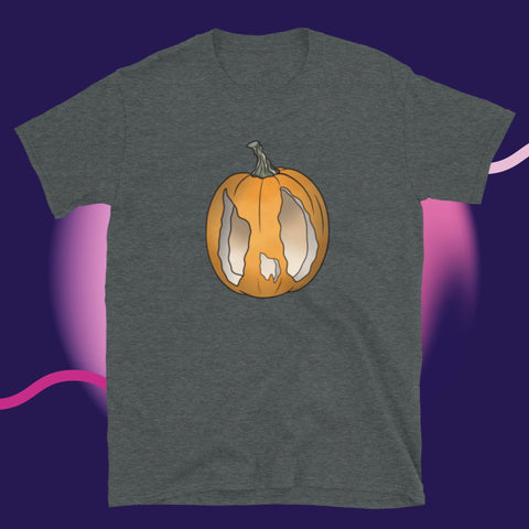 Chicken Art Pumpkin Short-Sleeve Unisex T-Shirt