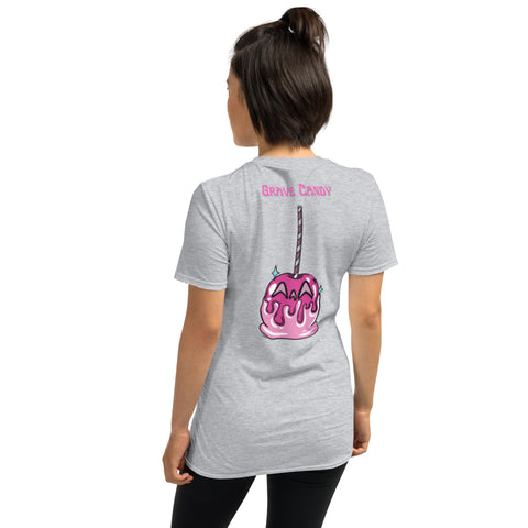 Pink Candy Apple Two-sided Short-Sleeve Unisex T-Shirt