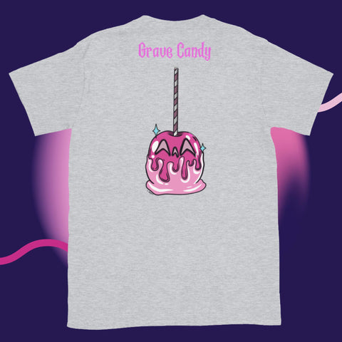 Pink Candy Apple Two-sided Short-Sleeve Unisex T-Shirt