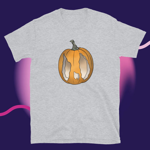 Chicken Art Pumpkin Short-Sleeve Unisex T-Shirt