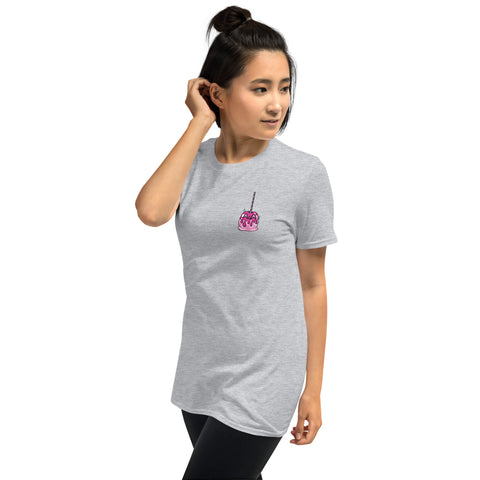 Pink Candy Apple Two-sided Short-Sleeve Unisex T-Shirt