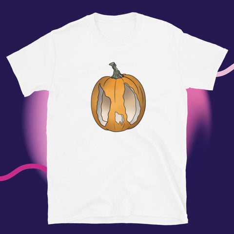 Chicken Art Pumpkin Short-Sleeve Unisex T-Shirt