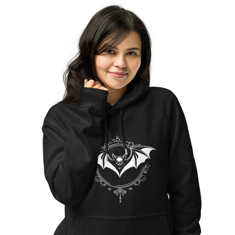 Portrait Bat Unisex eco raglan hoodie