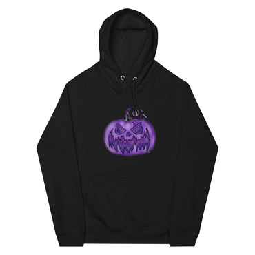 The Purple Stardust Pumpkin Unisex eco raglan hoodie