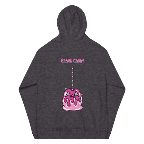 Pink Candy Apple Unisex eco raglan hoodie