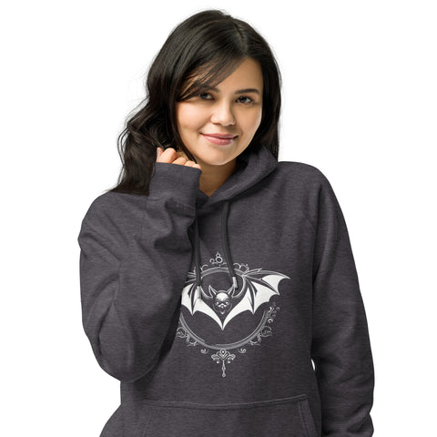 Portrait Bat Unisex eco raglan hoodie