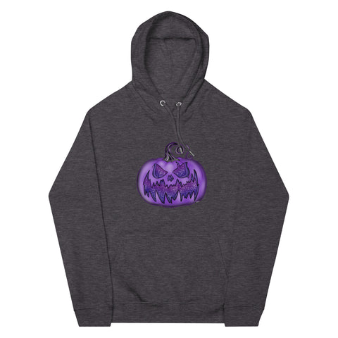 The Purple Stardust Pumpkin Unisex eco raglan hoodie