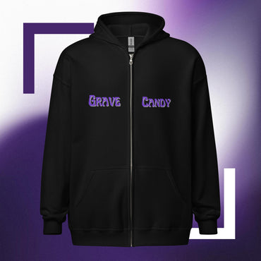 Purple Pumpkin zip hoodie