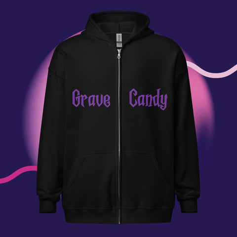 Purple Pumpkin Unisex heavy blend zip hoodie