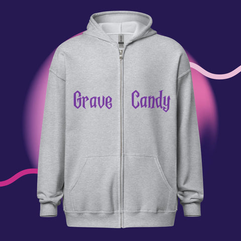 Purple Pumpkin Unisex heavy blend zip hoodie