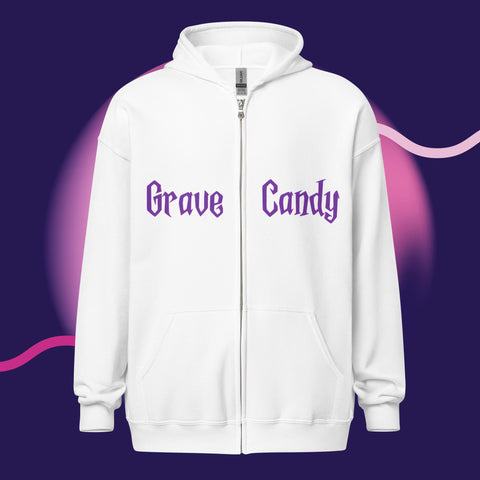 Purple Pumpkin Unisex heavy blend zip hoodie