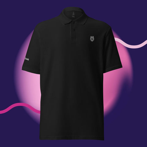 Simple Owl Unisex pique polo shirt