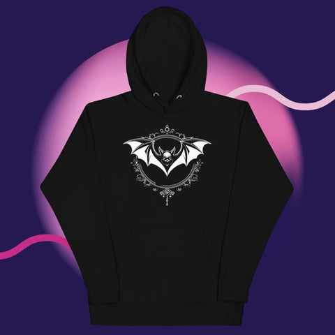 Portrait Bat Unisex Hoodie