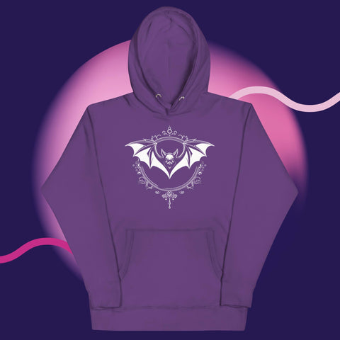 Portrait Bat Unisex Hoodie